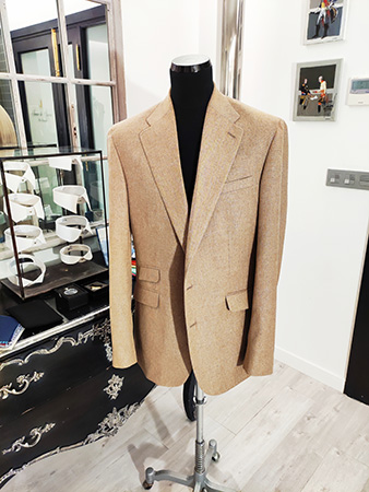 Tan bespoke sport coat